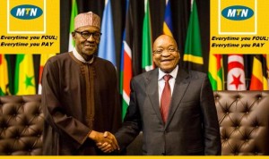 Buhari, Zuma Discuss MTN’s $5.2Bn Fine in S-Africa