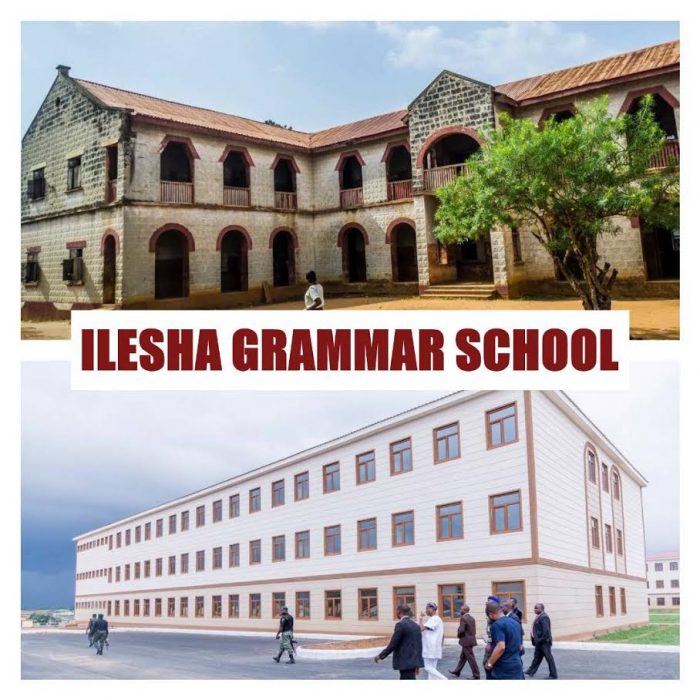 Before and after photo of Ilesa Government High School