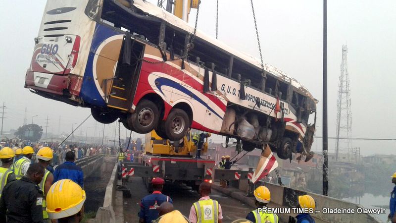 Luxury Bus Plunges Into Canal, 3 Feared Dead