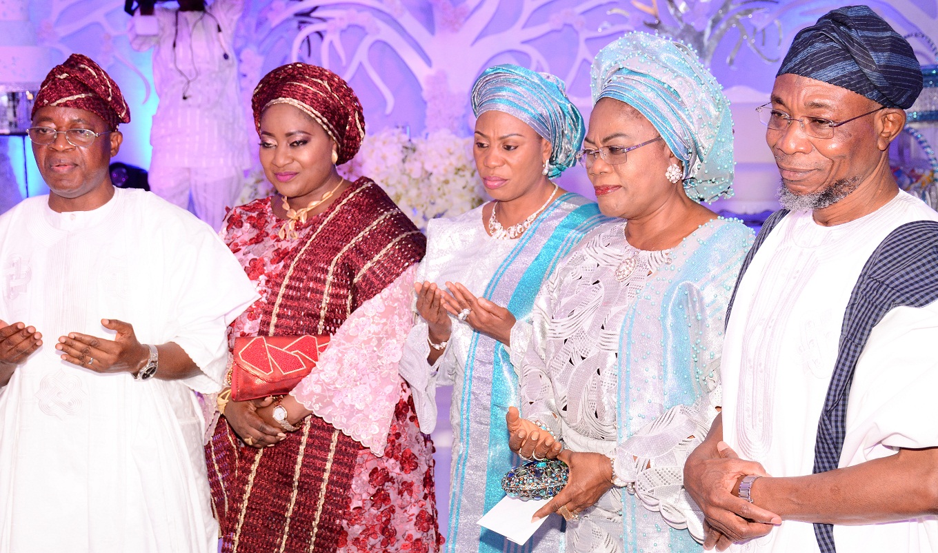 Photo News: Aregbesola Attends Gboyegba Oyetola’s Daughter’s Wedding