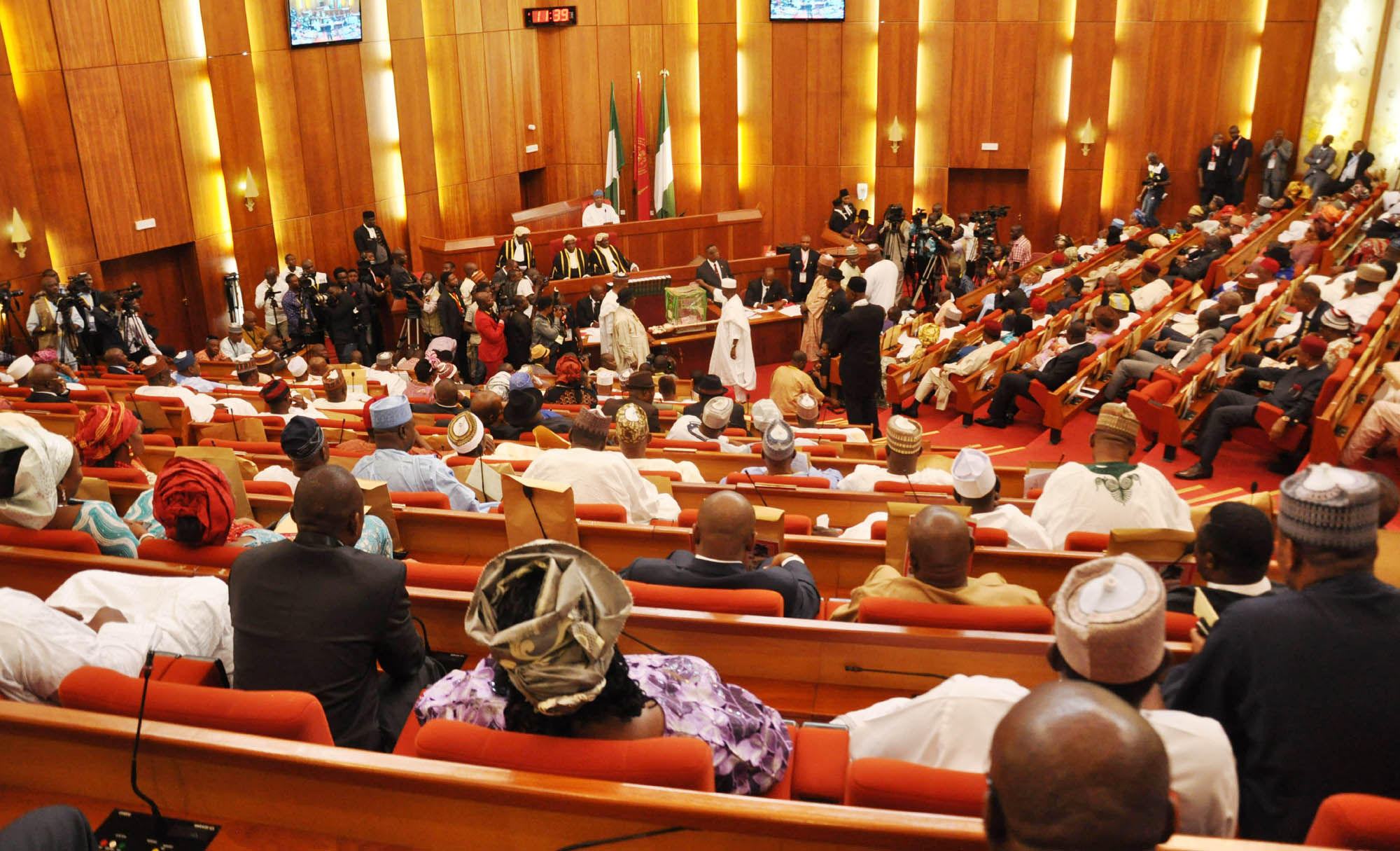 Senate Plenary Turns Rowdy Over Cross-Carpeting