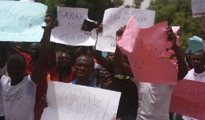 Youths  Protest In Yobe, Says Saraki Must Go