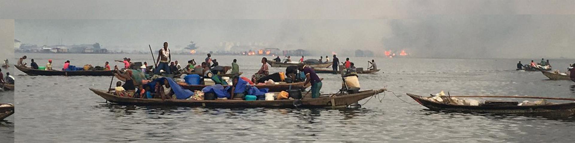 Police Demolish Lagos` Otodo Gbame Leaves Many Displaced