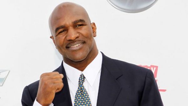 Ambode Receives Boxing Icon, Evander Holyfield, In His Office