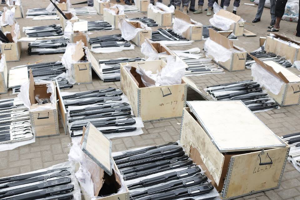 Custom Intercepts Container-load Of Arms At Lagos Port
