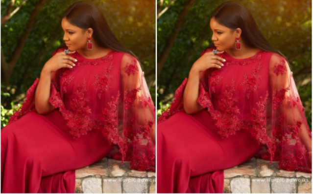 Omotola Jalade Wows In Red