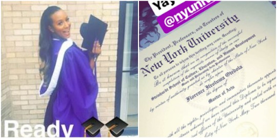 Dj Cuppy Receives Her Masters Of Arts