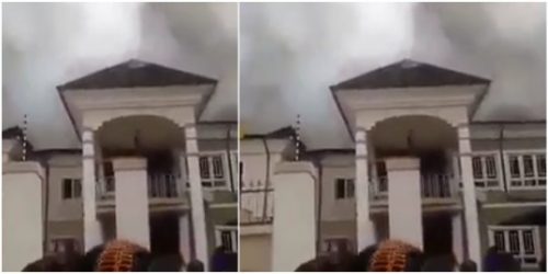 Lady Curses Lagos Fire Service For Late Response
