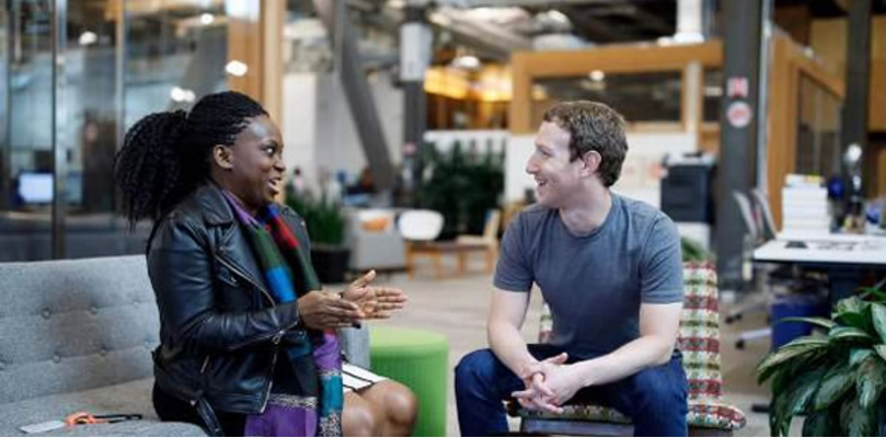 Mark Zuckerberg Meets Founder Of FIN, Nigerian Facebook Group, Lola Omolola