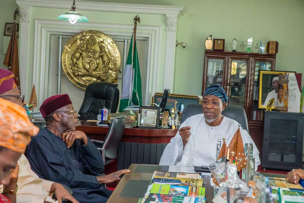PHOTONEWS: Agric Minister, Audu Ogbe Visits Gov Aregbesola in Osun