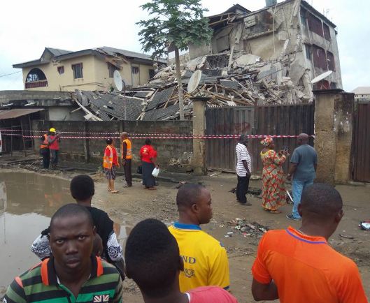 Residential Building Collapses In Lagos