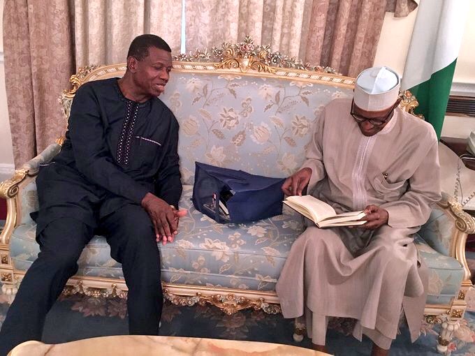 JUST IN: RCCG General Overseer, Adeboye Visits President Buhari In London