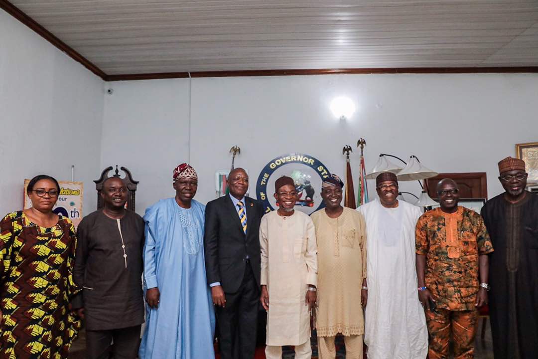 PHOTO STORY: Nigerian Senate, NAPTIP Pay Condolence Visit To Aregbesola