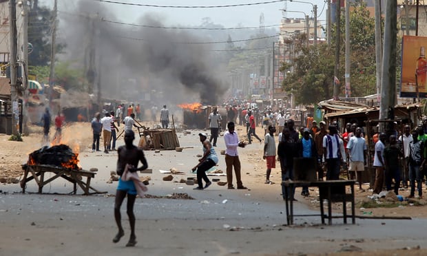 Kenya Police Clash With Opposition Supporters Over Poll Fraud