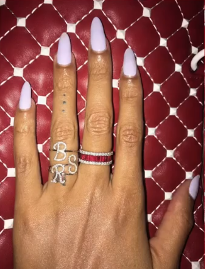 Queen B Flaunts Ring With Her Children’s Initials