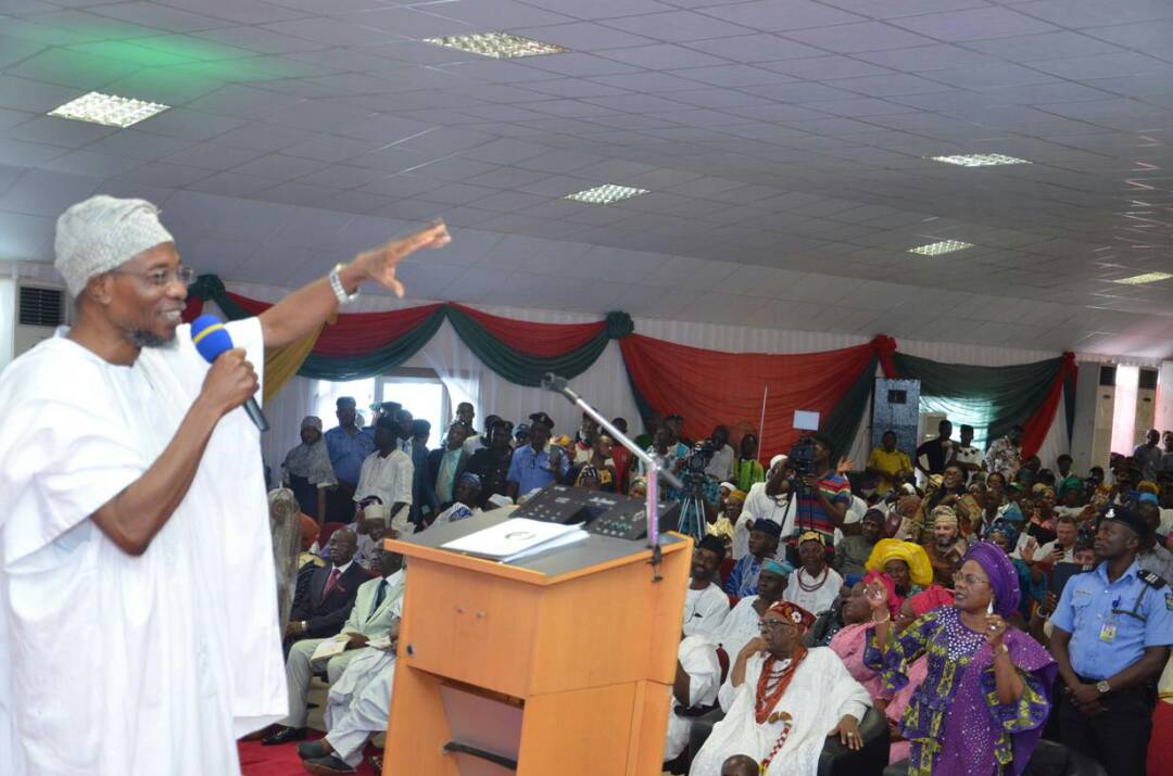 Read Full Speech Of Governor Rauf Aregbesola At The Commissioning Of Ilesa Government High School And Distribution Of Card Omoluabi