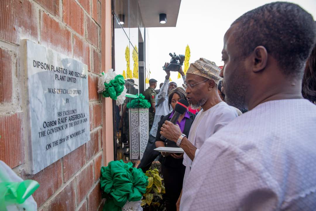 PHOTONEWS: Aregbesola Commissions Plastic Industry In Osun