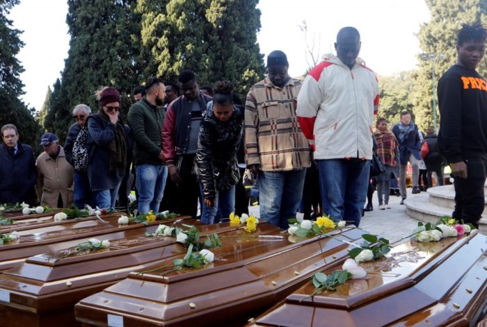 Italy Buries 26 Nigerian Girls Who Drowned At Sea
