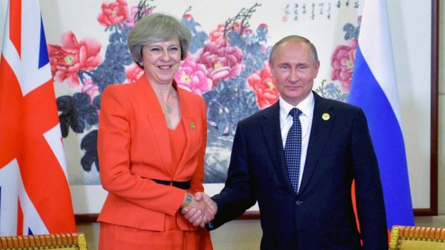 May Accuses Putin Of Election Meddling
