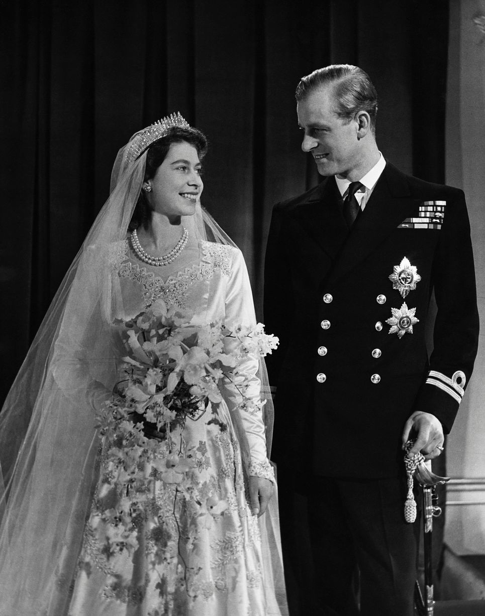 Queen Elizabeth And Prince Philip Celebrate 70 Years of Royal Union At 91,96