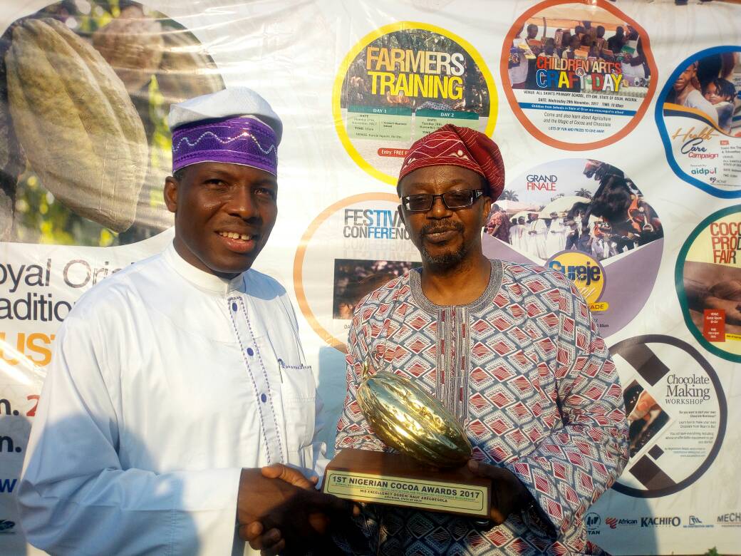 Eti-Oni Community Honours Aregbesola With The 1st Nigerian Cocoa Awards