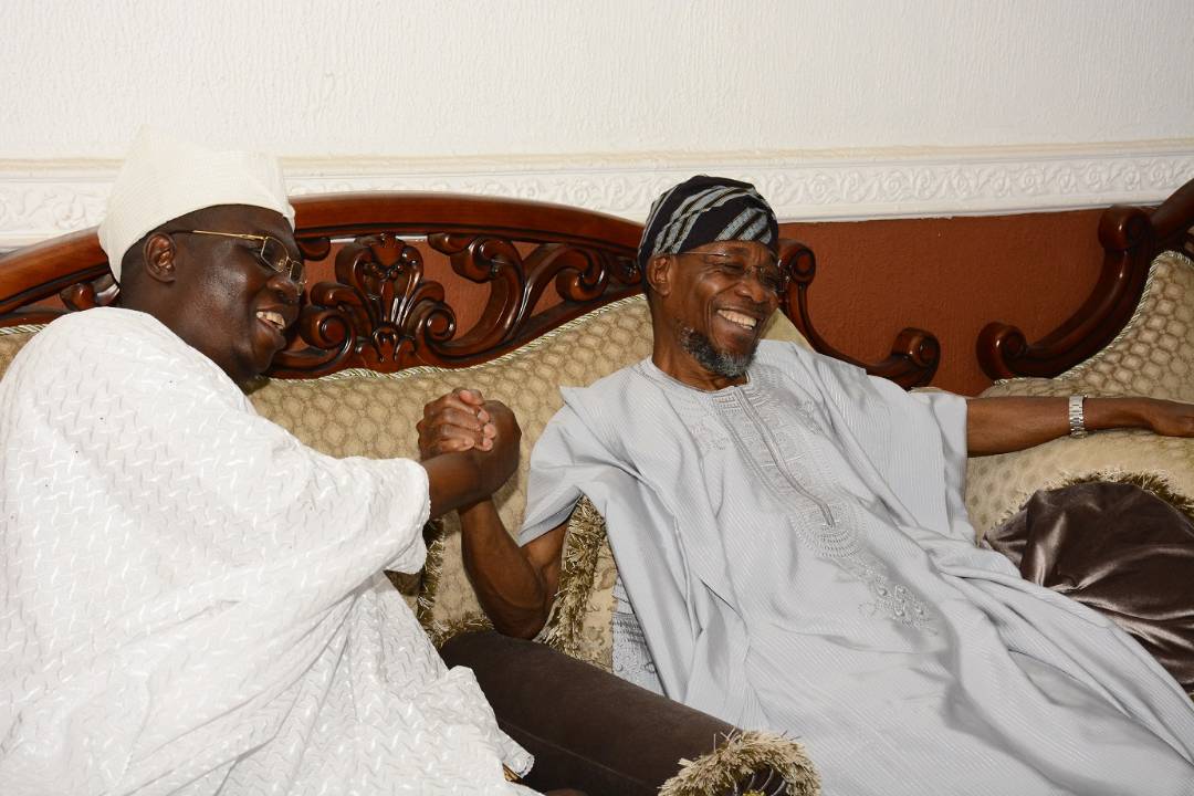 PHOTONEWS: Aare Ona Kakanfo-Elect Visits Governor Aregbesola
