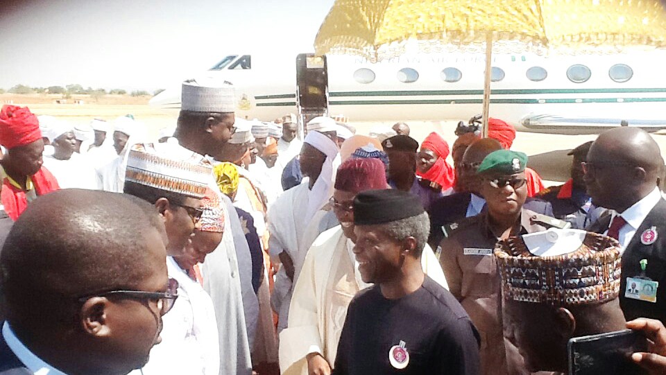 Osinbajo Visits Adamawa, Says FG Is Committed To Nigerians