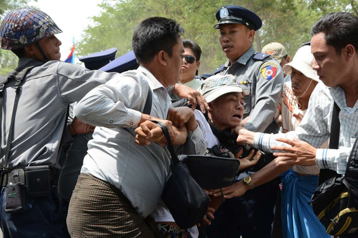 Myanmar Police Opens Fire On Protesters Killing Seven