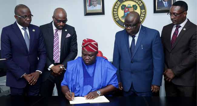 Ambode Signs N1.046trn 2018 Budget Into Law