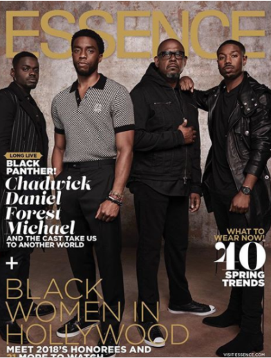 PHOTOS: Essence Magazine Features Cast Of Black Panther On Their March Edition