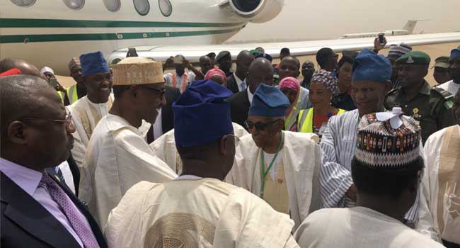 Buhari In Yola For Anti-Corruption Summit, Projects Commissioning