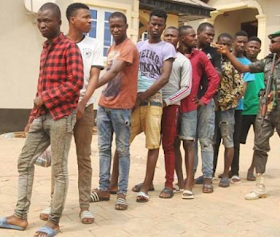 Police Arrest 10 Internet Fraudsters In Ile Ife
