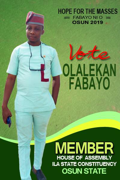 Youth Aspirant Promises Quality Representation In 2019