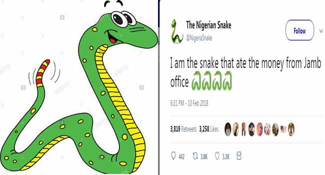 Trending: Hilarious Reactions Trail ‘Money-Swallowing’ Snake Report