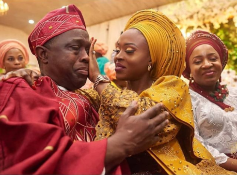 PHOTO OF THE DAY: Father Weeps As Daughter Gets Married