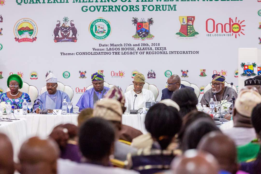 PHOTONEWS: Aregbesola Attends Western Nigeria Governors Forum Meeting