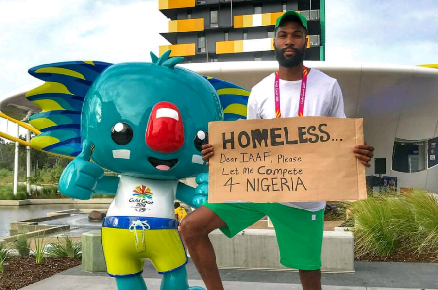 Mike Edwards, Ineligible to Represent Nigeria at Commonwealth Games