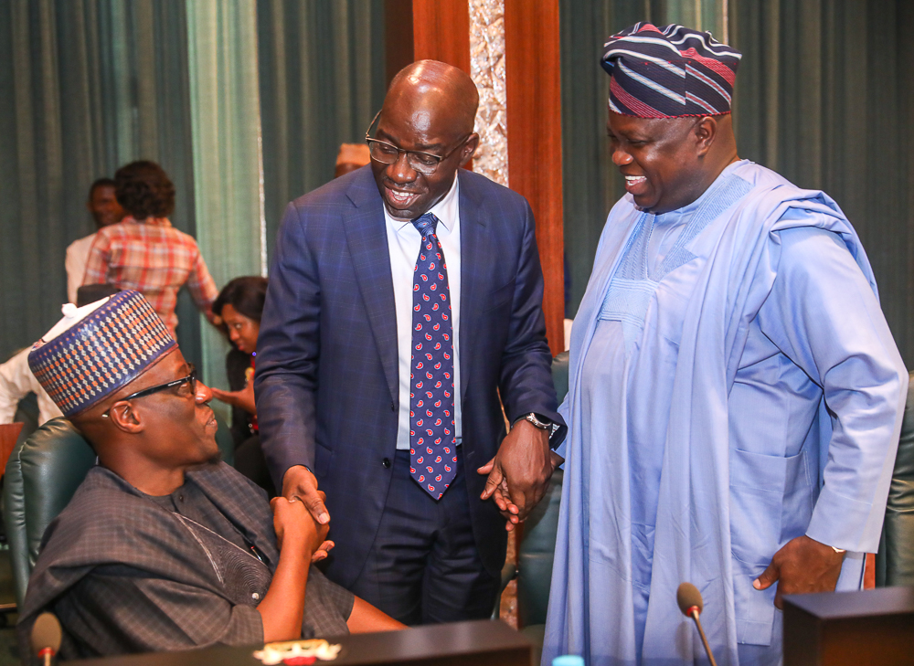APC Governors Silent After Meeting President Buhari