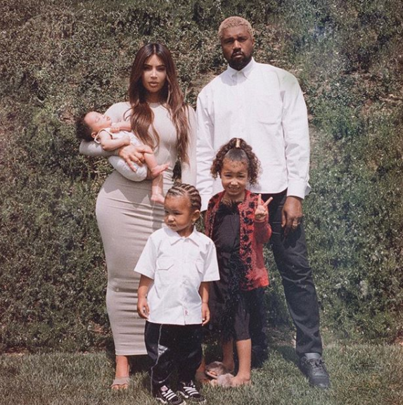 Kim Kardashian Shares First Picture Of Her Family Of Five