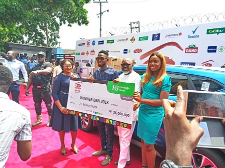 BBN Winner, Miracle, Gets N25M Cheque, SUV, Home Theatre System
