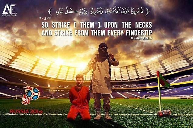 ISIS Terrorists Hints Attack On World Cup in Russia