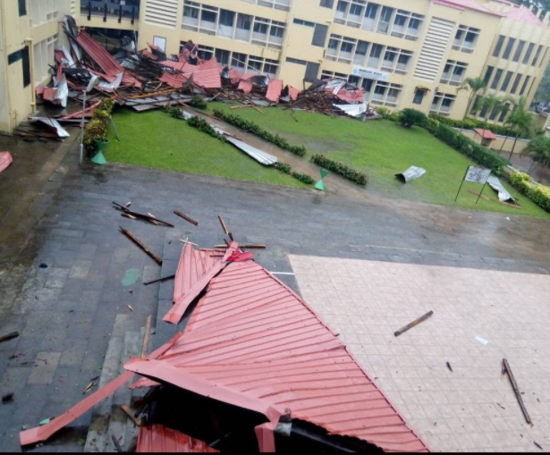 Unilag’s Famous Moremi Hall Destroyed After Heavy Rain