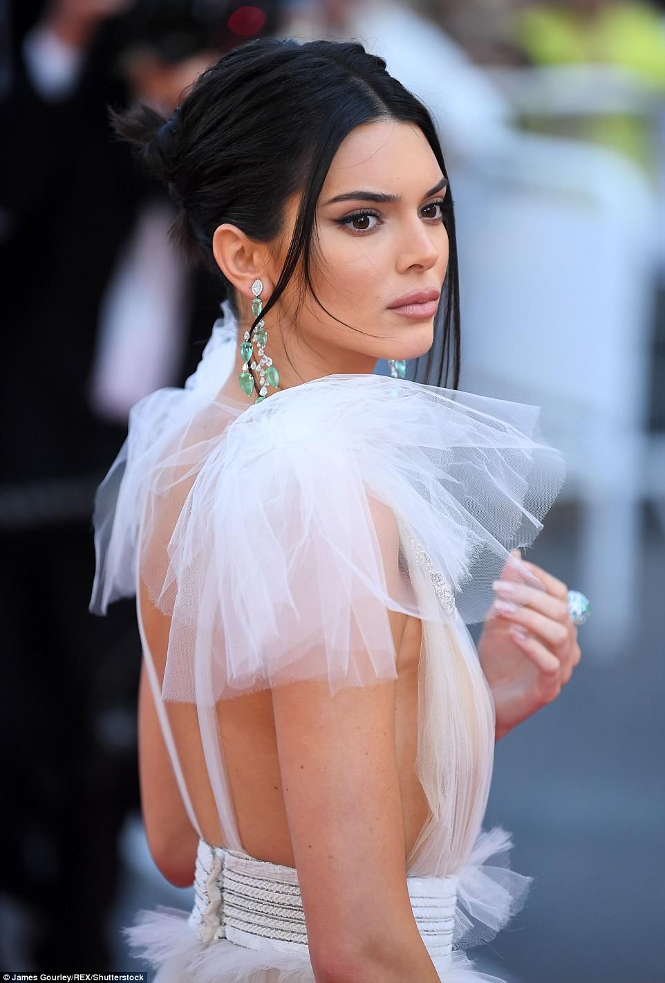 Kendall Jenner Goes Braless In Transparent Gown For Girls Of The Sun Premiere At 71st Cannes Film Festival