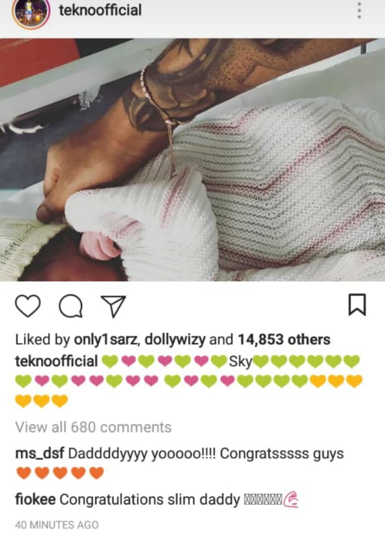 Tekno And Girlfriend Lola Rae Welcomes First Child