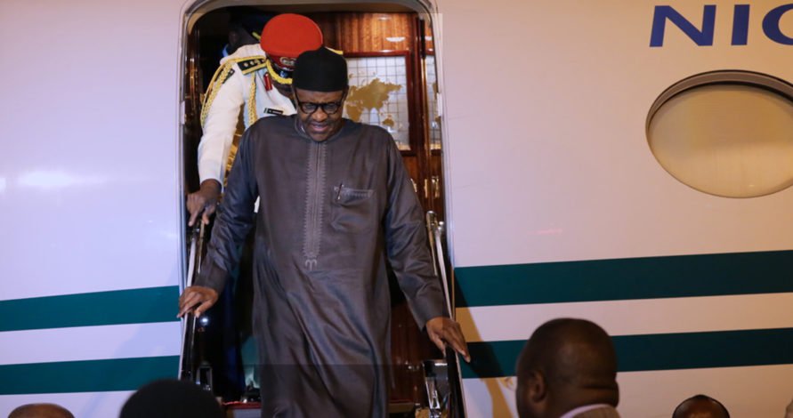 Buhari Leaves Daura For Abuja After APC Congress
