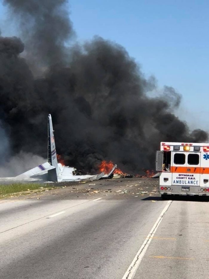 Military Plane Crashes In Georgia