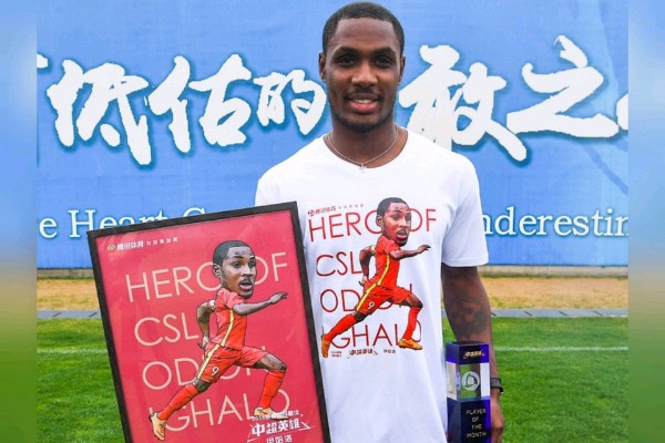Ighalo Wins CSL Player Of The Month Award For April