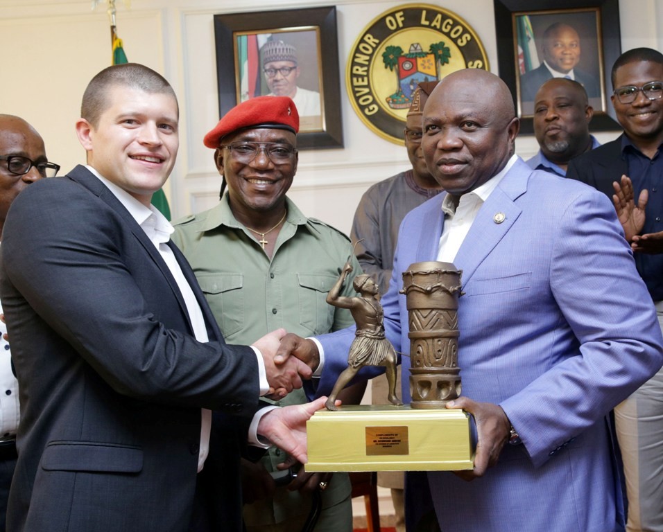 Photos Of Governor Ambode As He Receives Minister Of Youth And Sports With International Paralympics Committee At Lagos House, Alausa, Ikeja