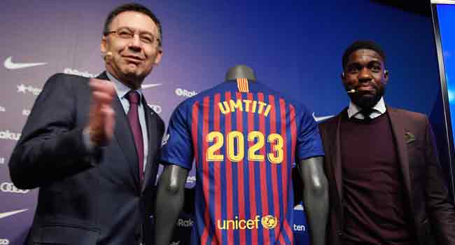 Umtiti Signs $586m New Barca Deal