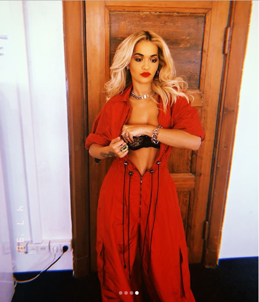 Rita Ora Slays In Red Dress